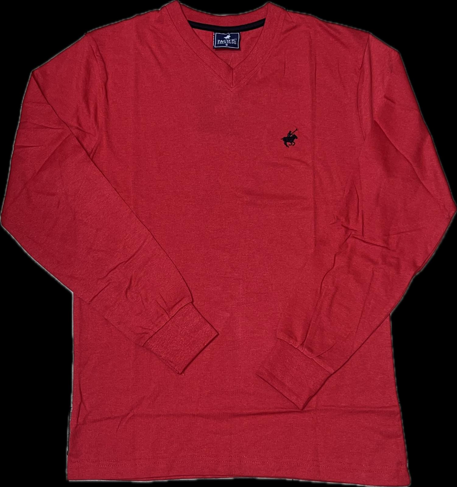 MEN VNECK LS TSHIRT